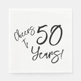 Servilleta De Papel Saludos a 50 años