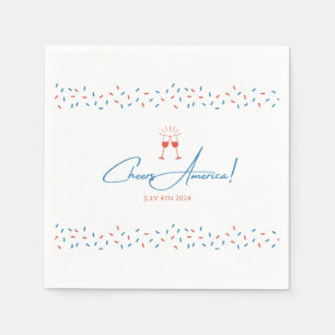 Servilleta De Papel ¡Saludos a Estados Unidos! - Julio Cuarto Cóctel