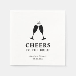 Servilleta De Papel Saludos a la Bride Brunch & Bubbly Bridal Shower