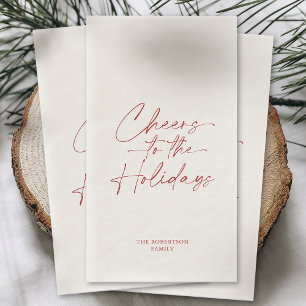 Servilleta De Papel Saludos a la fiesta de vacaciones