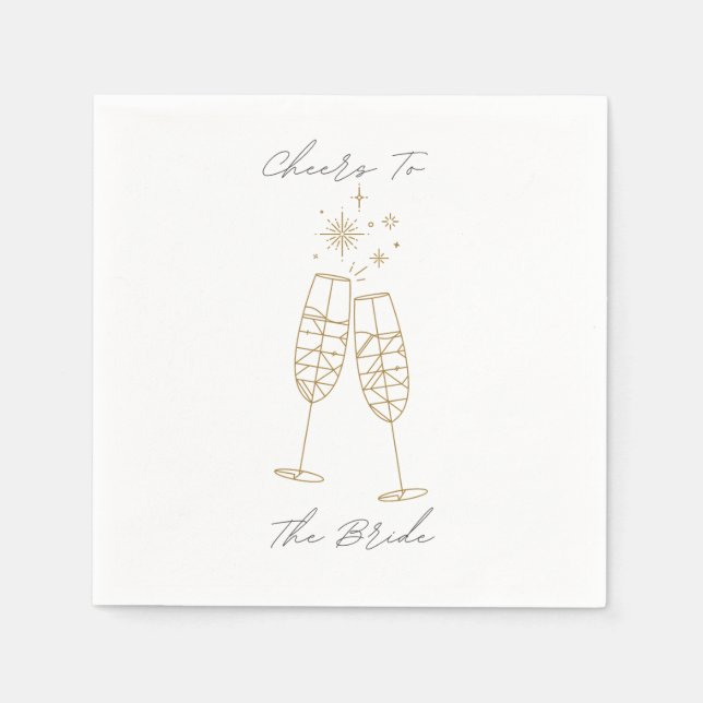 Servilleta De Papel Saludos A La Novia Napkin (Anverso)