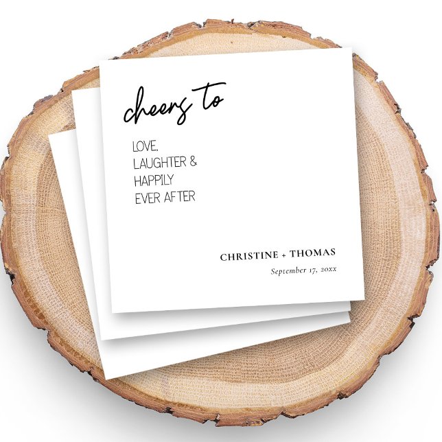 Servilleta De Papel ¡Saludos a la novia y al Groom! Boda (Cheers to the Bride and Groom! Wedding Napkins)