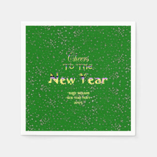 Servilleta De Papel Saludos a las artesanías de Año Nuevo | Verde Fies