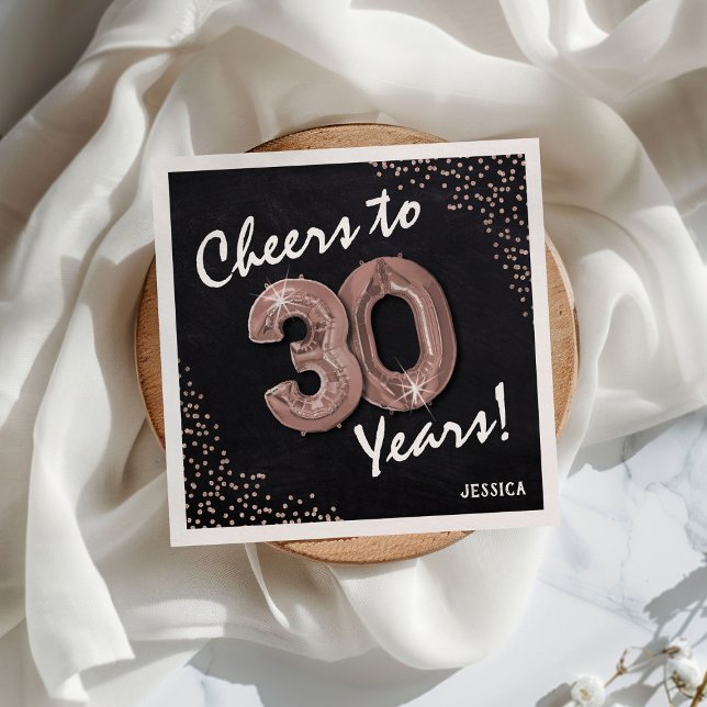 Servilleta De Papel ¡Saludos a los 30 años! 30 cumpleaños (Subido por el creador)