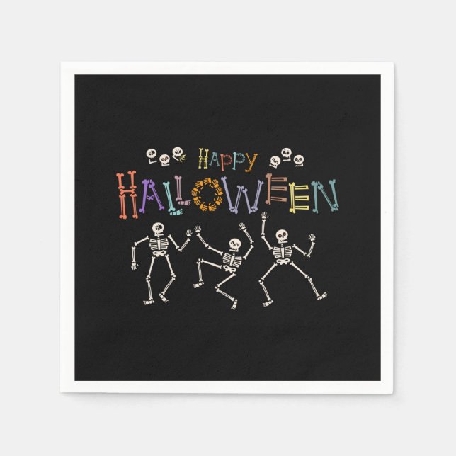 Servilleta De Papel Saludos de Halloween (Anverso)