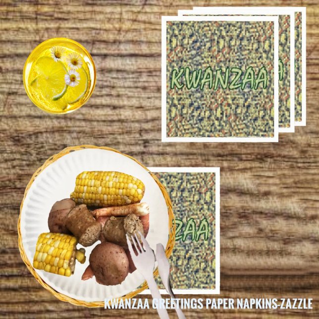 Servilleta De Papel Saludos de Kwanzaa (Subido por el creador)