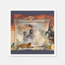 Servilleta De Papel Saludos desde África