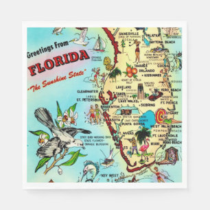 Servilleta De Papel Saludos desde Florida