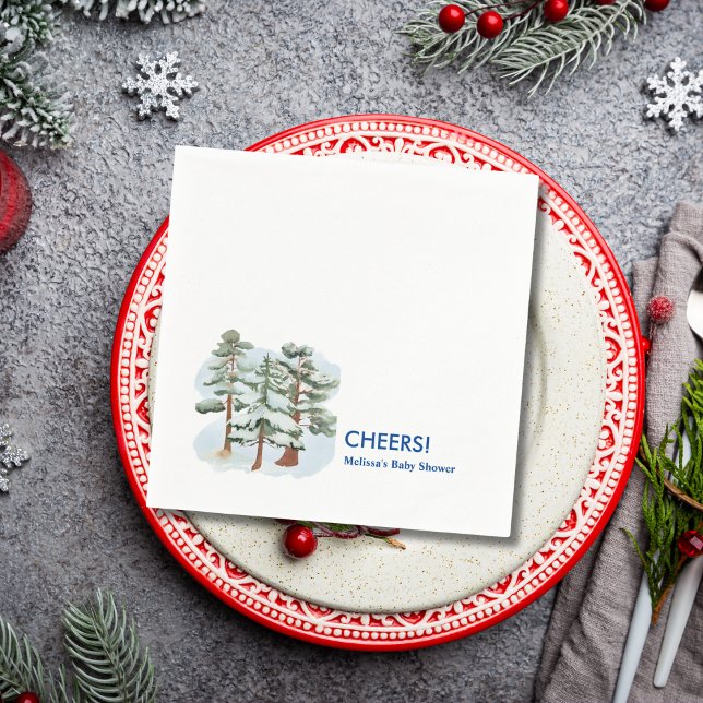 Servilleta De Papel Saludos El bebé de invierno está frío afuera (Subido por el creador)