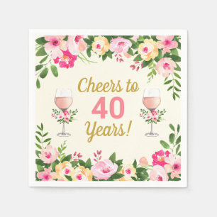 Servilleta De Papel Saludos Fiesta de Cumpleaños Tema Napkin Femenino 
