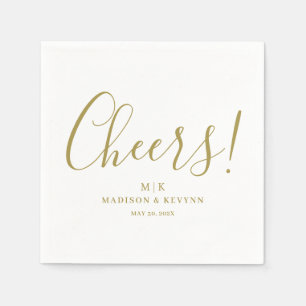 Servilleta De Papel Saludos mínimos y Moda   Boda Napkins