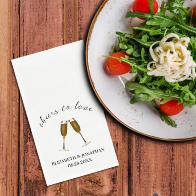 Servilleta De Papel Saludos Para Amar Las Napkins De Gafas De Champagn (Subido por el creador)