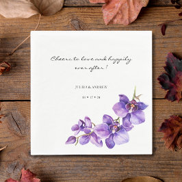 Servilleta De Papel Saludos para amar las servilletas de boda Orquídea