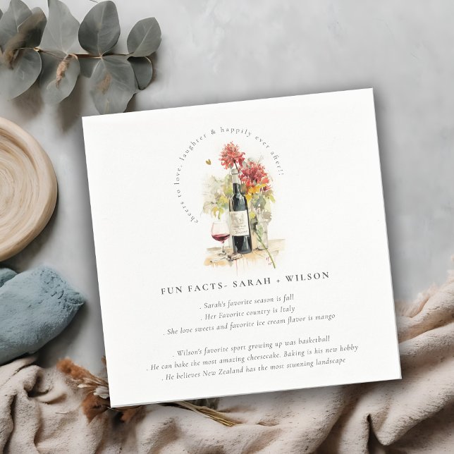 Servilleta De Papel Saludos para amar los hechos divertidos del Boda d (Subido por el creador)