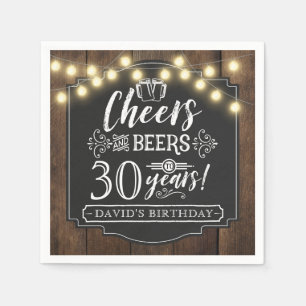 Servilleta De Papel Saludos y cervezas Napkins de decoración para fies