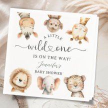 Salvaje Safari de Animales Baby Shower