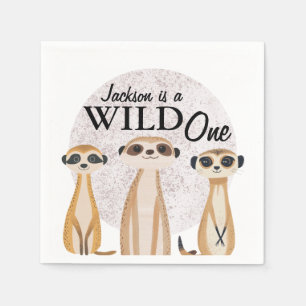Servilleta De Papel Salvaje Un Safari Africano Primer Cumpleaños