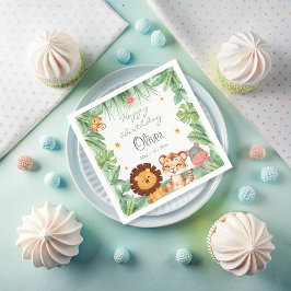 Servilleta De Papel Salvajes animales de la jungla