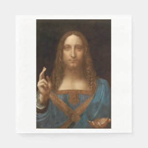 Servilleta De Papel Salvator Mundi (Salvador del Mundo) (da Vinci)