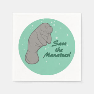 Servilleta De Papel ¡Salven a los manatíes!