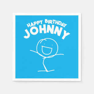 Servilleta De Papel Sam Stickman Napkins De Papel De Cumpleaños