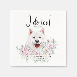 Servilleta De Papel Samoyed Dog Boda Cocktail Napkins