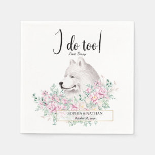 Servilleta De Papel Samoyed Dog Boda Cocktail Napkins