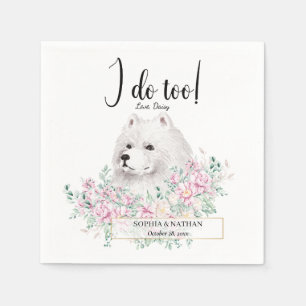 Servilleta De Papel Samoyed Dog Boda Cocktail Napkins