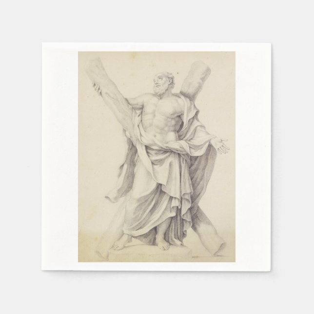 Servilleta De Papel San Andrés uno de los doce apóstoles (Anverso)