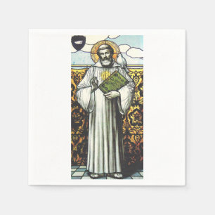 Servilleta De Papel San Columbano misionero irlandés