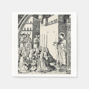 Servilleta De Papel San Esteban el Protomártir Iconografía de Arte Fin