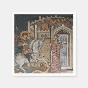 Servilleta De Papel San Jorge junto al castillo