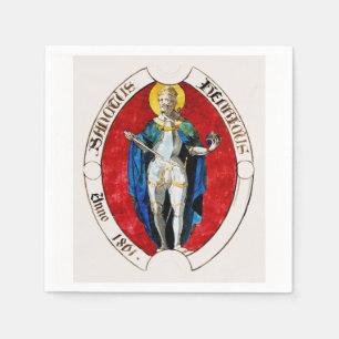 Servilleta De Papel San Luis IX de Francia Patrono de Reyes