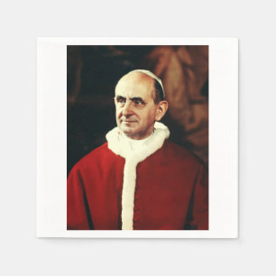 Servilleta De Papel San Papa Pablo VI jefe de la Iglesia católica