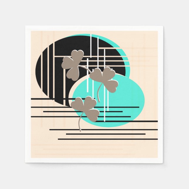 Servilleta De Papel San Patricio, abstracción (Anverso)