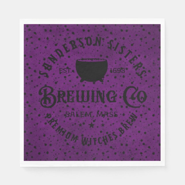 Servilleta De Papel Sanderson Sisters Brewing Company (Anverso)