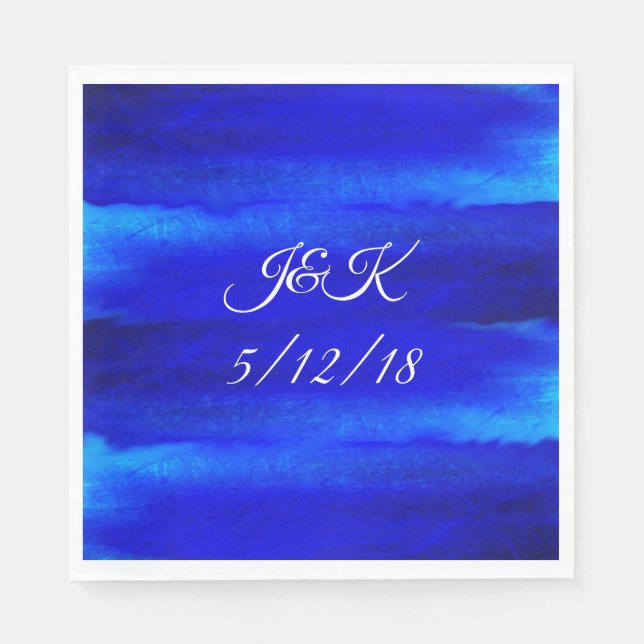 Servilleta De Papel Sandy Beach Watercolor Boda Cena (Anverso)