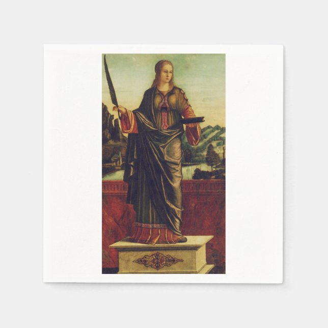Servilleta De Papel Santa Anastasia de Roma Arte Premium (Anverso)