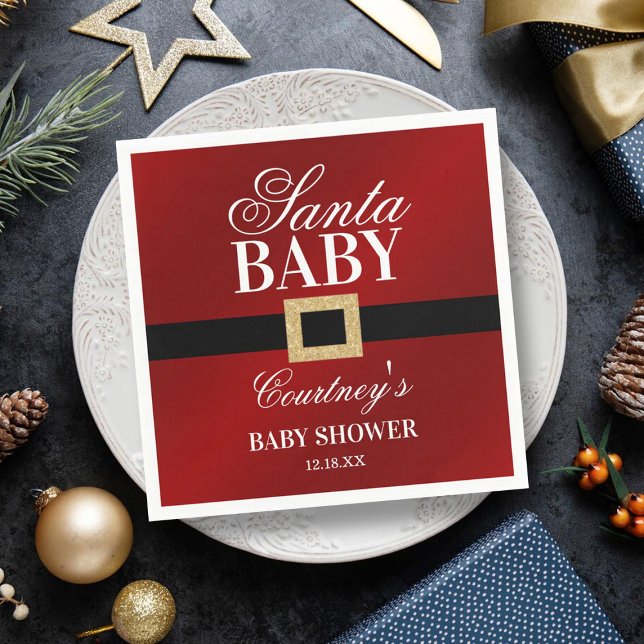 Servilleta De Papel Santa Bebé | NAVIDADES BABY SHOWER (Subido por el creador)