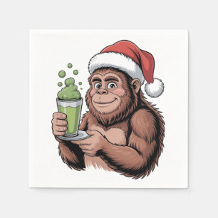 Servilleta De Papel Santa Bigfoot Divertido Sasquatch Divertido Sosten