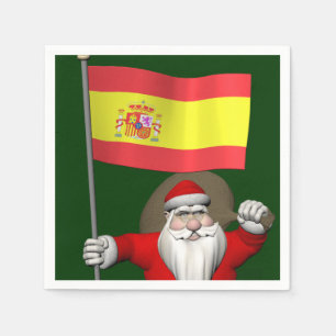 Servilleta De Papel Santa Claus Con El Fin De España