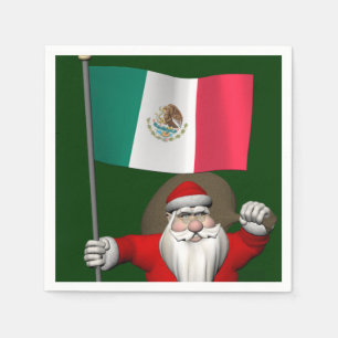 Servilleta De Papel Santa Claus Con El Fin De México