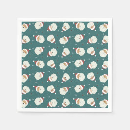 Servilleta De Papel Santa Claus Feliz Navidad