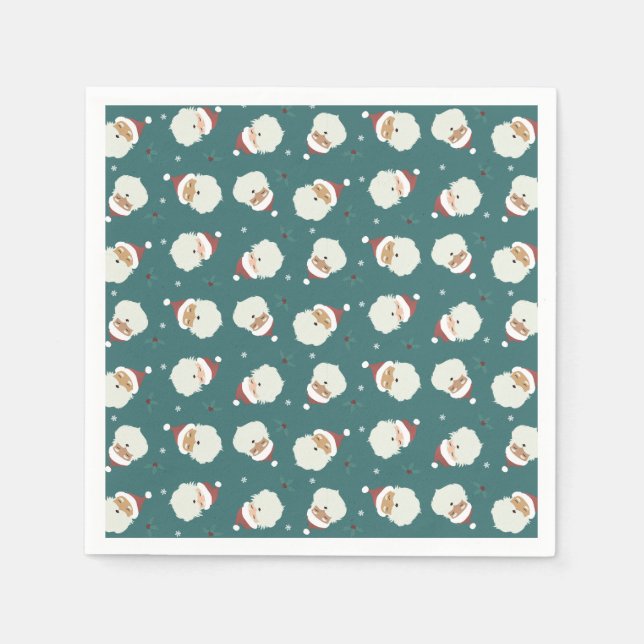 Servilleta De Papel Santa Claus Feliz Navidad (Anverso)