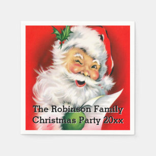 Servilleta De Papel Santa de guiño lindo con personalizado de la list