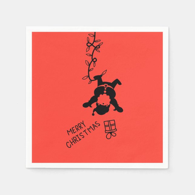 Servilleta De Papel Santa Distribution Gifts (Anverso)