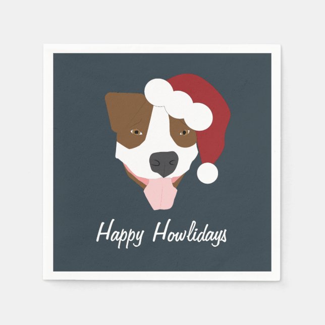 Servilleta De Papel Santa Dog - Personalizable (Anverso)