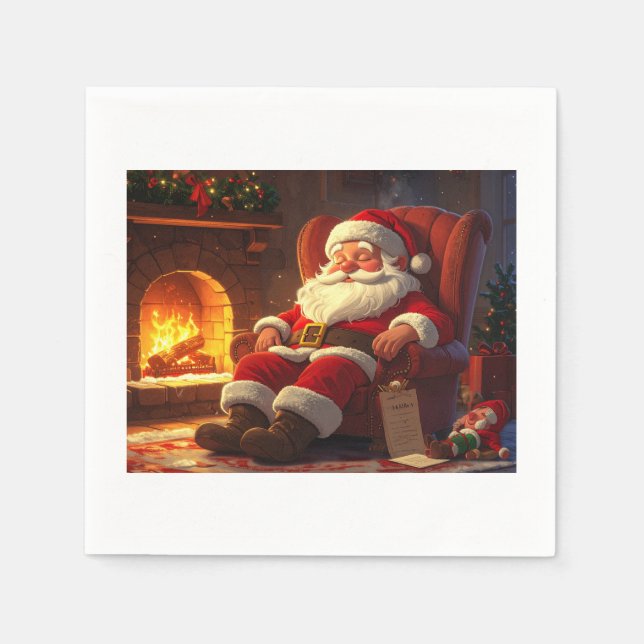Servilleta De Papel Santa durmiendo  (Anverso)
