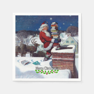 Servilleta De Papel Santa entregando carga de libros de Wyeth