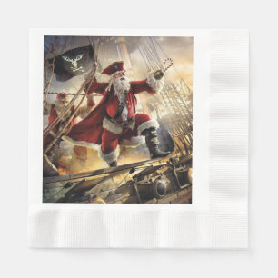 Servilleta De Papel Santa Es Un Pirata